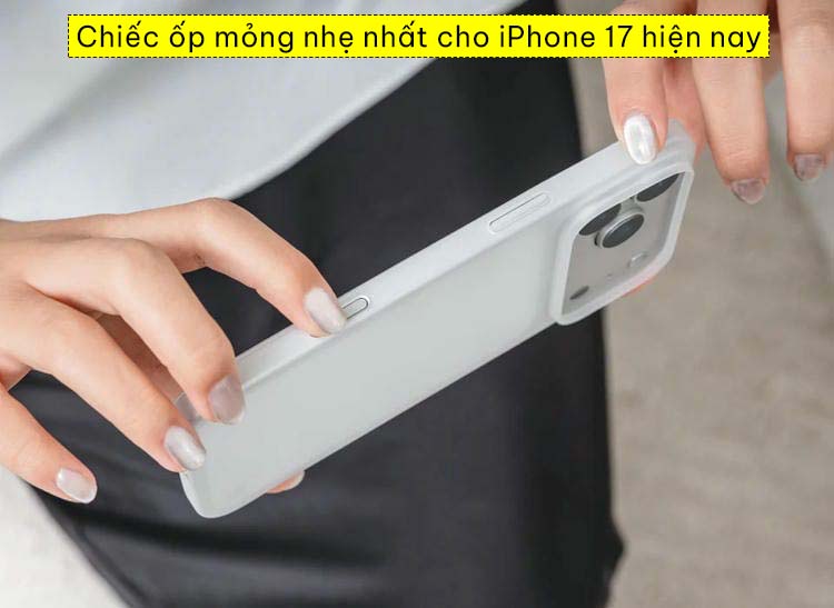 Ốp lưng iPhone 17 Pro Max Switcheasy Ultra Slim siêu mỏng 0.35 1